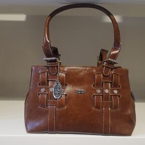 Vintage Marine Brown Leather Handbag